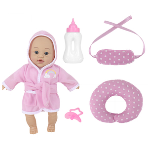 MILI-Poupée pyjama en coton rembourrée sans IC <span class=keywords><strong>de</strong></span> 12 pouces, jouet éducatif en PVC pour filles - Product Image 1