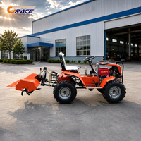 Envío Gratis: Mini Tractor Agrícola de Alta Calidad con Ruedas, Cargador Frontal, Motor de 18 HP, Bomba de Caja de Cambios de 3 Velocidades y Rodamientos