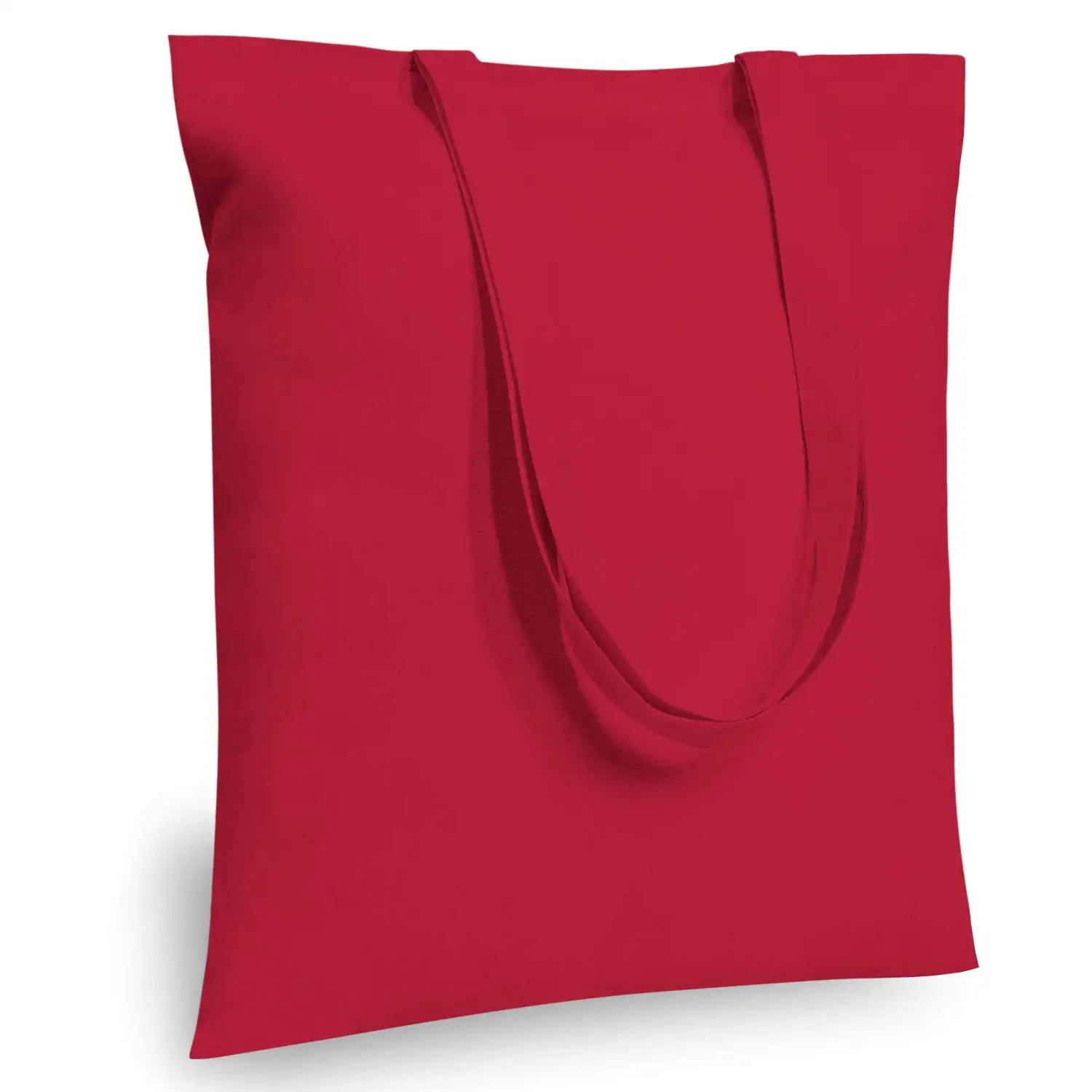 Hot China Factory eco friendly Personalized red Selling Natural Cotton Bag Recycled Cotton Bag