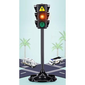 Per La Sicurezza dei bambini Educazione puntelli Semaforo Giocattoli Emulazione Segnali Stradali Strada Luce Modello Giocattolo con il Suono e LED Lampeggiante Luce - Product Image 2