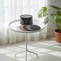 Sets de table modernes en feutre non tissé 3 mm écologiques, diamètre 100 mm, avec logo personnalisé imprimé pour tables à manger Ywdazzle