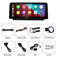 Nuevo Reproductor de Video para Auto ID6 ID7 ID8 con CarPlay Inalámbrico AUTO de 10.25 Pulgadas para BMW Serie 3 4 F30 F31 F32 F33 F34 F36 M3 M4 con GPS y Navegación
