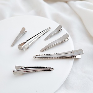Haarspeld voor het maken van sieraden, enkelvoudige alligatorhaarspeld met tandjes, blanco basis voor DIY haarspelden - Product Image 2
