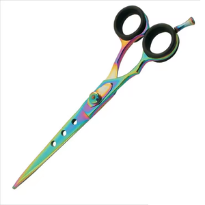 Ciseaux de barbier professionnels en titane multi-couches, taille 5 1/2 pouces, 6 pouces, ciseaux de coiffure, qualité salon, acier inoxydable - Product Image 5
