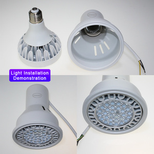 حامل مصباح LEDEAST GA-P30 E27 بقاعدة PAR30، تصميم جديد لتركيبات الإضاءة السفلية AR111 - Product Image 3