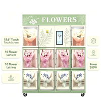 Distributeur automatique intelligent de fleurs en libre-service 24h/24, modèle OEM d'usine, vente chaude, distributeur de bouquets