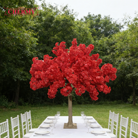 Dekorasi Meja Pesta Pernikahan 1,5m, Bunga Sutra Buatan, Centerpiece, Pohon Sakura Putih Buatan, Pohon Bunga Sakura Palsu