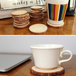 Fette di Legno Naturale Non Trattato Preforato con Corteccia per Artigianato e Fai-<span class=keywords><strong>da</strong></span>-Te, Vendita all'Ingrosso - Product Image 5