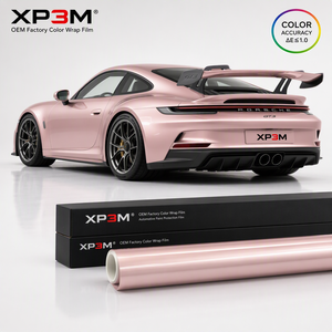 ฟิล์มหุ้มรถยนต์ XP3M สีชมพูเมทัลลิกเหลว เงาแบบเมทัลลิก TPU สี PPF หนา 7.5 มิล ซ่อมแซมตัวเองได้ ป้องกันรอยขีดข่วน ป้องกันการเหลือง - Product Image 1