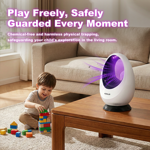 Mesin Pembasmi Nyamuk LED Bertenaga USB, Penangkap Serangga Elektrik, Lampu Perangkap Lalat, Pembasmi Nyamuk - Product Image 4