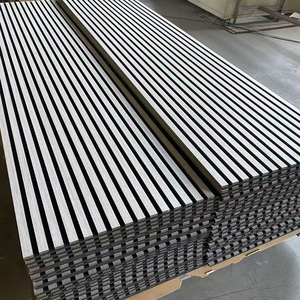 Pannelli Acustici dal Design Moderno con Modello 3D in Legno MDF Impiallacciato a <span class=keywords><strong>Doghe</strong></span> per Pareti - Product Image 3