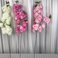 GOG108 Nouveau Style Rose Fleur de Cerisier Fleurs en Soie Wisteria Suspendu Plafond Arbre Arc Guirlande Floral Centre de Table Décor