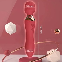 Vibrateur à double extrémité, masseur du point G, 12 modes de vibration, tête flexible, rechargeable, silicone IPX6 pour femmes