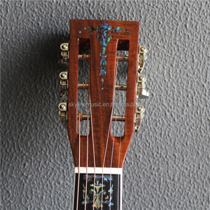 <span class=keywords><strong>Guitarra</strong></span> Acústica de Lujo Estilo OM OOO de Madera de Koa Maciza, <span class=keywords><strong>Guitarra</strong></span> Hecha a Mano de Madera Maciza - Product Image 4