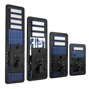 Thương mại <span class=keywords><strong>12V</strong></span> năng lượng mặt trời dẫn đèn đường 40W 50W 60w70w 80W 90w100w 120W tích hợp năng lượng mặt trời với pin lithium IP66 LiFePO4 - Product Image 1