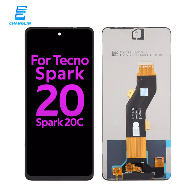 Factory Mobile Phone Lcd Touch Display Parts for Tecno Spark 20 KJ5 KJ5n Spark 20C BG7 BG7n Pantalla Replacement Digitizer