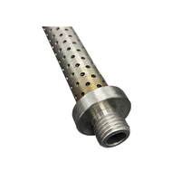 Cartouche filtrante en feutre sinterisé en acier inoxydable pour filtre à fibres chimiques, type bougie filtrante