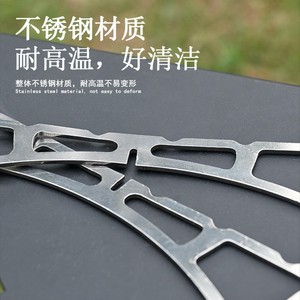 Grille de cuisson vapeur en acier inoxydable, portable, pour le camping et la cuisine en plein air - Product Image 3