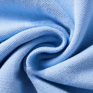 <b>Men</b> Light Blue <b>Long</b> <b>Sleeve</b> <b>Polo</b> <b>Shirt</b> Knitted Cotton Casual Style Breathable Solid Color Regular Fit - Product Image 6