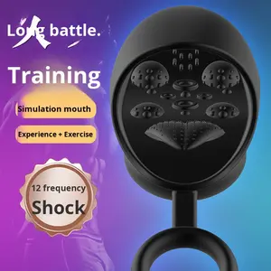 Полностью автоматический вибратор-тренажер для мужчин в форме стакана, с различными частотами вибрации, для ежедневного использования. - Product Image 4