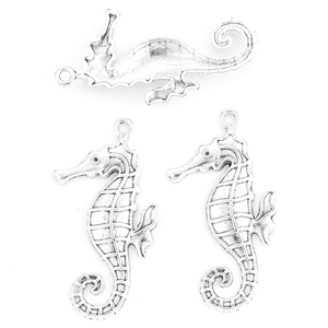 3色金属合金海洋动物海马魅力项链吊坠DIY饰品制作手工配饰58*31厘米D7149 - Product Image 6