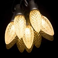 Pour UL 120V C9 LED Bougie Lumières de Noël Ampoule à facettes avec base E17 pour hôtels