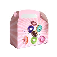 Boîtes d'emballage en papier avec logo personnalisé Eco Friend de qualité alimentaire imprimé pliable pour gâteau nourriture cookie pain pâtisserie donut macaron