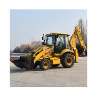 Hochwertiger 4x4 Diesel-Baggerlader Radlader Schwerlastgerät mit JCB Kubota Motor CE EURO 5 EPA 2,5 Tonnen Nennlast