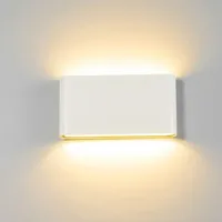 Appliques murales modernes à double tête, éclairage intérieur/extérieur, COB 6W 12W LED, étanches IP65, AC 85-265V