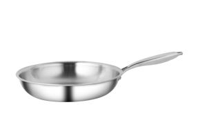 Chef's Classic Juego de utensilios de cocina modernos de acero inoxidable de 7 piezas Fondo de inducción <span class=keywords><strong>3</strong></span> capas Gas Logotipo personalizable Tapa de vidrio templado - Product Image 3