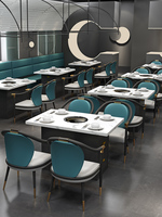 Ensemble de tables et chaises de restaurant en bois au design moderne pour salle à manger, salon, extérieur, bar à domicile, mobilier commercial personnalisable