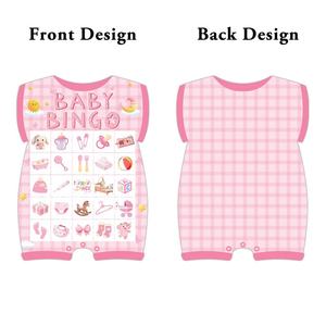 Jeu de cartes de bingo personnalisé pour baptême de bébé, 24 personnes, jeu de cartes de révélation du sexe, devinez fille ou garçon, cartes de fête prénatale - Product Image 2