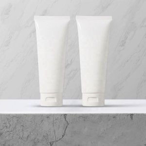 Wholesale Empty <b>Plastic</b> PE Squeeze Cosmetic <b>Tube</b> 100g Facial Cleanser <b>Tubes</b> with Flip Top Cap - Product Image 2