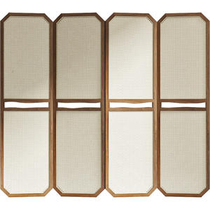 Paravents en rotin, séparateurs <span class=keywords><strong>de</strong></span> pièce, séparation pour la maison, le bureau, la chambre à coucher, <span class=keywords><strong>bois</strong></span>, 4 panneaux, paravents Byobu, séparateurs <span class=keywords><strong>de</strong></span> pièce pour la salle <span class=keywords><strong>de</strong></span> bain - Product Image 3