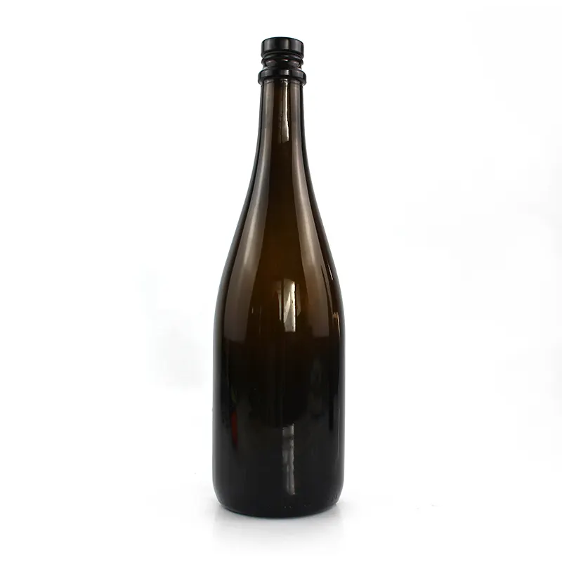 Manufacturer Wholesale 750ml Glass Liquor Bottle Unique Shape Wine Glass Bottles Champagne Bottle
