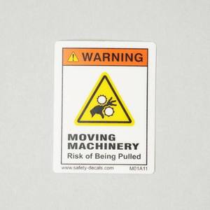 Étiquette d'avertissement pour machines mobiles, risque de traction, autocollant de sécurité pour équipement industriel, danger sur le lieu de travail - Product Image 5