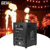 Machine à flammes électriques GEVV 200W à tête unique, écran numérique DMX, commande manuelle, pour scène et concert