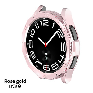 Protection d'écran compatible avec Samsung Watch 6 43 47 MM, coque de protection avec cadre gradué + coque électroplaquée, film trempé, housse de protection - Product Image 3