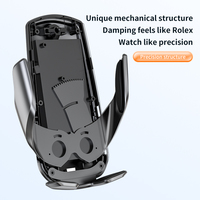 Chargeur Voiture Sans Fil Recharge Rapide pour iPhone Samsung Support Téléphone Voiture 2024 15W Ventilation Induction Gravité Support Téléphone Voiture
