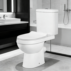 WC portable en céramique à évacuation par le sol (P-trap) 651*369*815mm, haute qualité, prix abordable, service attentif - Product Image 1