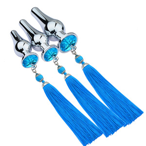 Boîte personnalisée gratuite - Plug anal à pompon en acier inoxydable avec cristal amovible, stimulateur anal, jouets sexuels pour mamelons, masseur de prostate, gode - Product Image 2