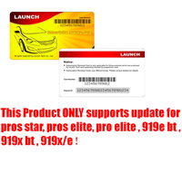 Carte de renouvellement Launch pour Launch Pros Star, Pros Elite, Pro Elite, 919e Bt, 919x Bt, 919x/e – Autorisation de mise à jour d'un an