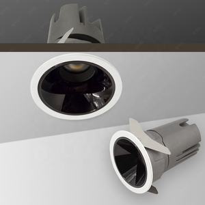 Gradation zigbee contrôle intérieur sans garniture encastré grill <span class=keywords><strong>spot</strong></span> moderne led projecteur hôtel mur rondelle réglable cob downlight - Product Image 1