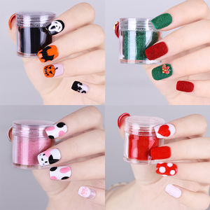 Christmas Velvet <span class=keywords><strong>Powder</strong></span> Coloured Flashing <span class=keywords><strong>Powder</strong></span> Winter Polished Nail Decorating Flocking <span class=keywords><strong>Powder</strong></span> - Product Image 4