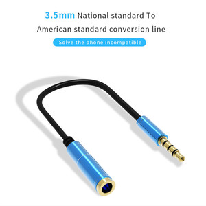 Nuevo producto 35 mm Audio <span class=keywords><strong>Converter</strong></span> <span class=keywords><strong>A</strong></span> up macho <span class=keywords><strong>a</strong></span> hembra Cable de auriculares para <span class=keywords><strong>Mp</strong></span> <span class=keywords><strong>3</strong></span> Phone Tablet Desktop - Product Image 5