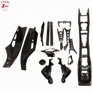 Z-ART Garniture intérieure en fibre de carbone pour Ferrari 488 GTB Spyder 2015-2019, couvre-tableau de bord en fibre de carbone, pièces de style intérieur - Product Image 1