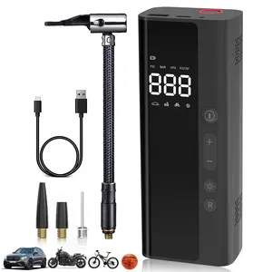 Free ship USA warehouse Direct sale Car smallest air pump bike motorcycle digital inflator air pump Outdoor Pump Air Tire