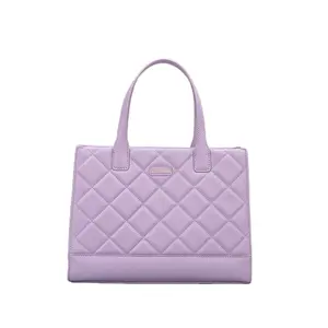 Bolsa de mão feminina Lingge, bolsa de ombro personalizada com grande capacidade para mulheres, bolsa de couro fashion da moda