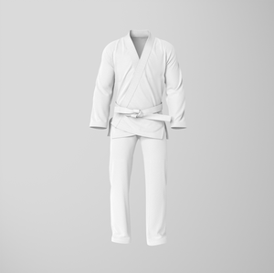 Kimono de Jiu-Jitsu <span class=keywords><strong>sans</strong></span> logo, haute qualité, unisexe, en coton perlé, pour les arts martiaux - Product Image 3