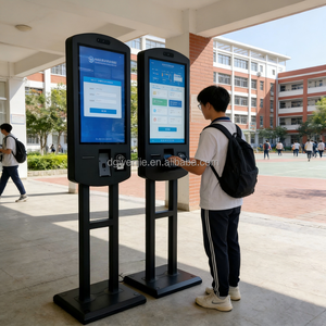 WENJIE Chiosco di Pagamento Self-Service per Hotel a Doppia Faccia da 32'' con Dispenser di Carte e Stampante di Biglietti, Abilitato SDK, Riciclatore di Contanti - Product Image 5